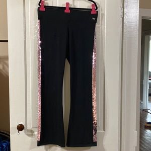 PINK Victoria’s Secret RARE bling sequin yoga pants size XL